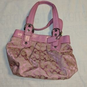 Light pink coach purse
